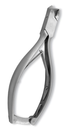 Nail Cutter, Double Spring w/lock. Mirror Finish.