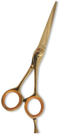 Professional Hair Cutting Scissor with razor edge. Multicolor Coating. Three Rings with screw adjust